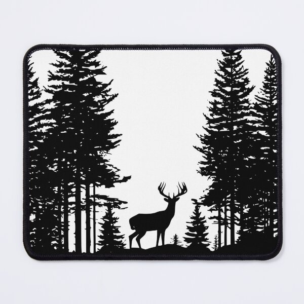 Item preview, Silent Forest Silhouette Artwork designed and sold by WayOutWorks.