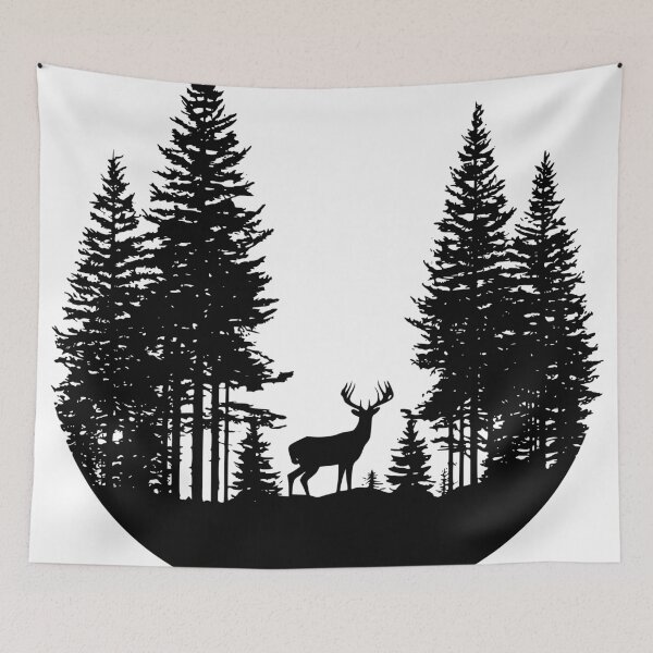 Item preview, Silent Forest Silhouette Artwork designed and sold by WayOutWorks.