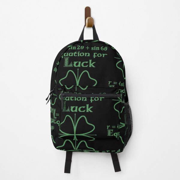 Item preview, Nerdy Vintage Equation for Luck Graph of Four Leaf Clover Green Text designed and sold by MathWare MathClips.