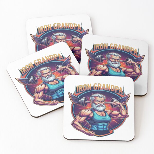 Item preview, Iron Grandpa – Strong Old Man Gym Motivation Design designed and sold by Ranrajshop.
