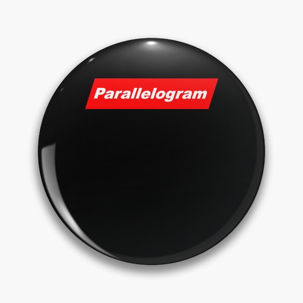 Item preview, Funny Nerdy Parallelogram in White Text in Red Parallelogram Designer Parody designed and sold by MathWare MathClips.