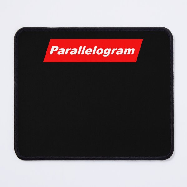 Item preview, Funny Nerdy Parallelogram in White Text in Red Parallelogram Designer Parody designed and sold by MathWare MathClips.