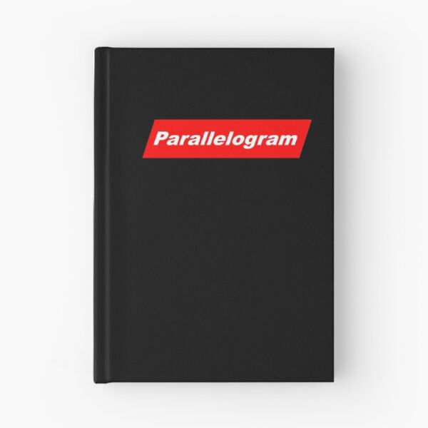 Item preview, Funny Nerdy Parallelogram in White Text in Red Parallelogram Designer Parody designed and sold by MathWare MathClips.