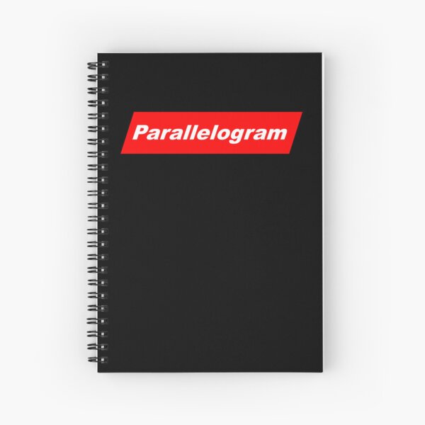 Item preview, Funny Nerdy Parallelogram in White Text in Red Parallelogram Designer Parody designed and sold by MathWare MathClips.