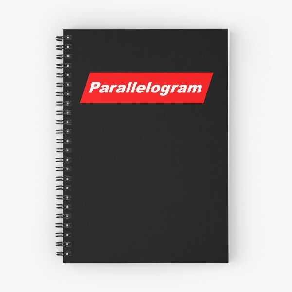 Item preview, Funny Nerdy Parallelogram in White Text in Red Parallelogram Designer Parody designed and sold by MathWare MathClips.
