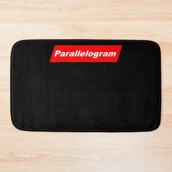 Item preview, Funny Nerdy Parallelogram in White Text in Red Parallelogram Designer Parody designed and sold by MathWare MathClips.