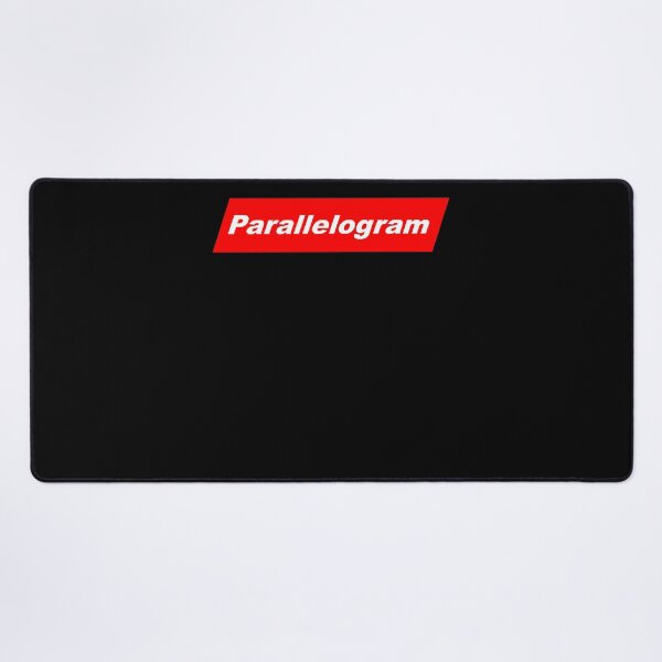 Item preview, Funny Nerdy Parallelogram in White Text in Red Parallelogram Designer Parody designed and sold by MathWare MathClips.
