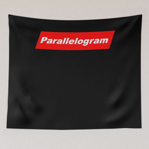 Item preview, Funny Nerdy Parallelogram in White Text in Red Parallelogram Designer Parody designed and sold by MathWare MathClips.