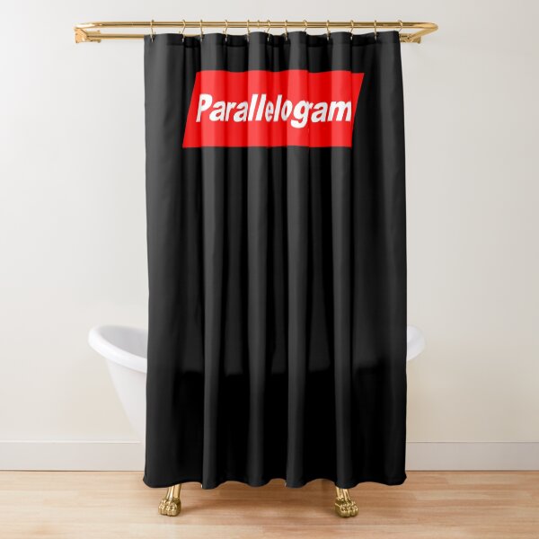 Item preview, Funny Nerdy Parallelogram in White Text in Red Parallelogram Designer Parody designed and sold by MathWare MathClips.