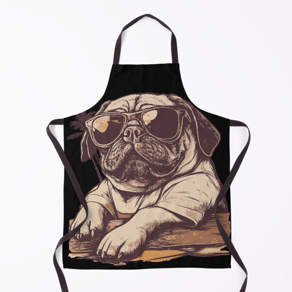 Item preview, Bro Pug chillin' on vacation designed and sold by ClubVacay.