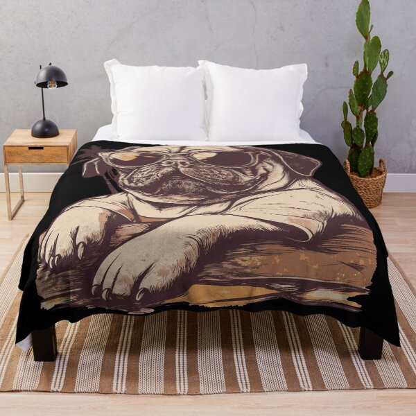 Item preview, Bro Pug chillin' on vacation designed and sold by ClubVacay.
