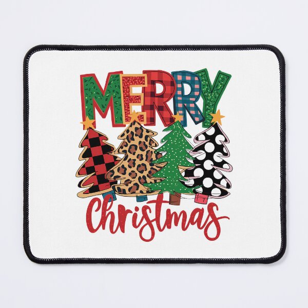 Item preview, Merry Christmas Leopard & Plaid Trees – Festive Christmas Quote Design designed and sold by sornchai4917.