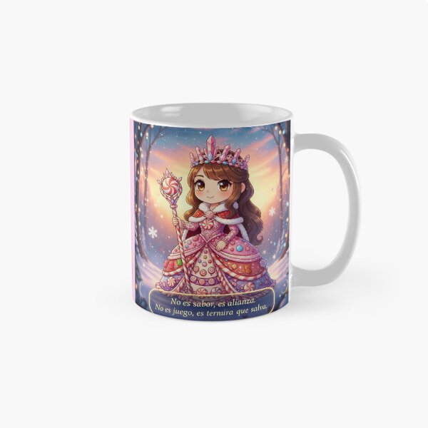 Item preview, princesa chibi bastón navideño designed and sold by Ecosetereos.
