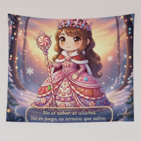 Item preview, chibi princess Christmas cane designed and sold by Ecosetereos.