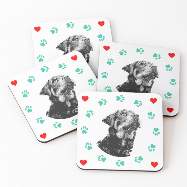Item preview, Rottweiler Paw Parents Portrait designed and sold by WayOutWorks.