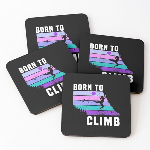 Item preview, Climb Like A Girl Retro Sunset Rocks Born To Climb designed and sold by prabuniard.