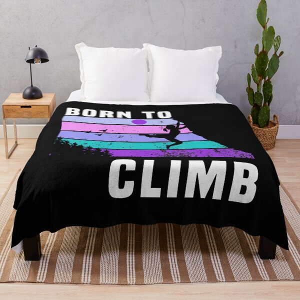Item preview, Climb Like A Girl Retro Sunset Rocks Born To Climb designed and sold by prabuniard.