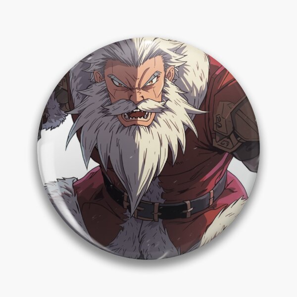 Item preview, Anime Badass Santa Claus Fighter – Action Christmas designed and sold by Pinpondesigns.