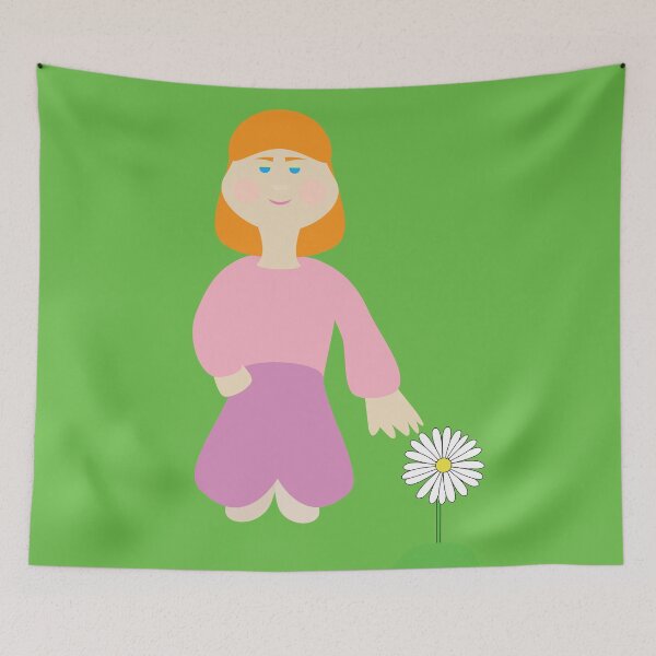 Item preview, A child about to pick a flower designed and sold by ROSE ANN BANILAR.
