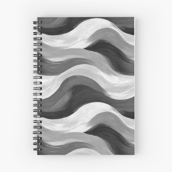 Item preview, Abstract Monochrome Wave Pattern – Flowing Texture designed and sold by Equinox-Ds.