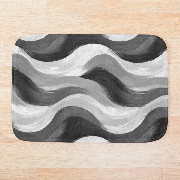 Item preview, Abstract Monochrome Wave Pattern – Flowing Texture designed and sold by Equinox-Ds.
