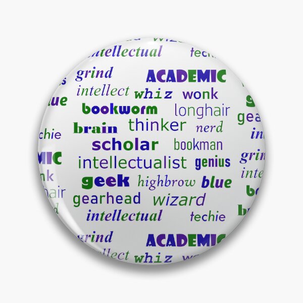 Item preview, Academic Intellect, Geek and Nerd Word Synonyms  designed and sold by WD-Artist.