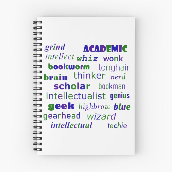Item preview, Academic Intellect, Geek and Nerd Word Synonyms  designed and sold by WD-Artist.