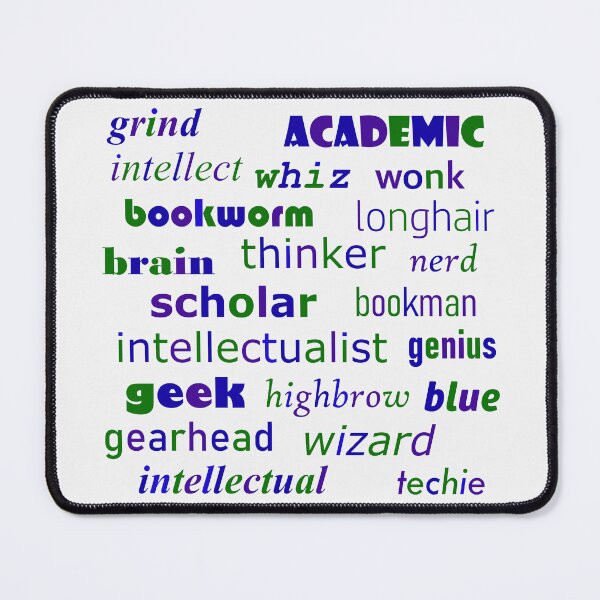 Item preview, Academic Intellect, Geek and Nerd Word Synonyms  designed and sold by WD-Artist.
