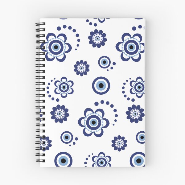 Item preview, Blue Floral Evil Eye Pattern designed and sold by RisaArt22.