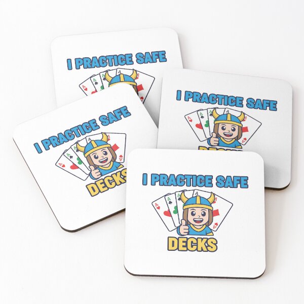 Item preview, I Practice Safe Decks – Funny TCG Pun T-Shirt designed and sold by Muzgle.