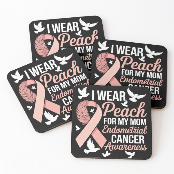 Item preview, Endometrial Cancer Awareness I Wear Peach for my Mom designed and sold by GaryBellcvbnb.