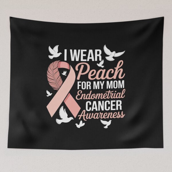 Item preview, Endometrial Cancer Awareness I Wear Peach for my Mom designed and sold by GaryBellcvbnb.