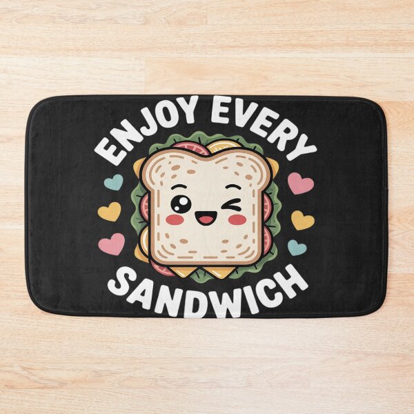 Item preview, Enjoy Every Sandwich Kawaii Cute Foodie Warren Zevon Quote designed and sold by GaryBellcvbnb.