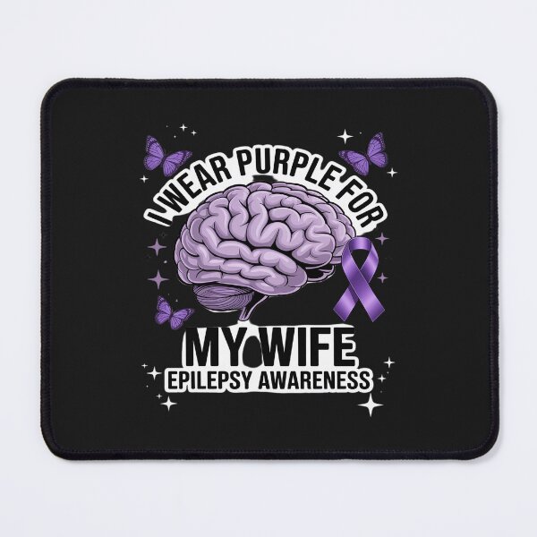Item preview, Epilepsy Awareness I Wear Purple For My Wife Purple ribbon designed and sold by GaryBellcvbnb.