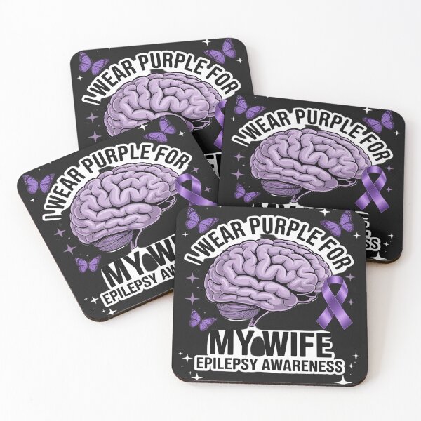 Item preview, Epilepsy Awareness I Wear Purple For My Wife Purple ribbon designed and sold by GaryBellcvbnb.