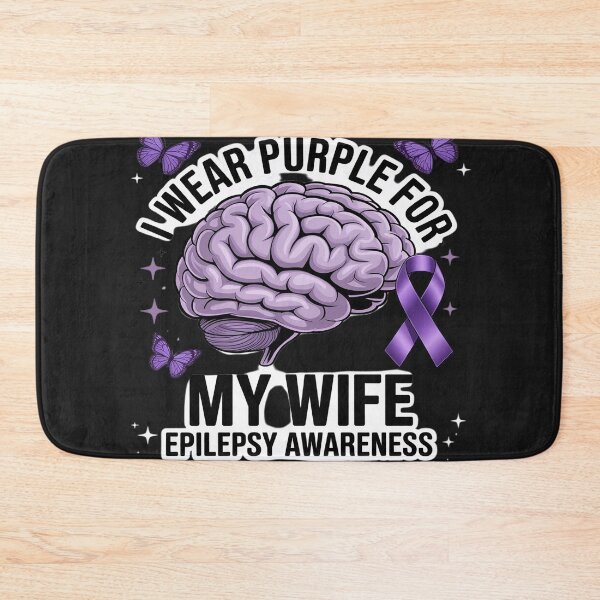 Item preview, Epilepsy Awareness I Wear Purple For My Wife Purple ribbon designed and sold by GaryBellcvbnb.