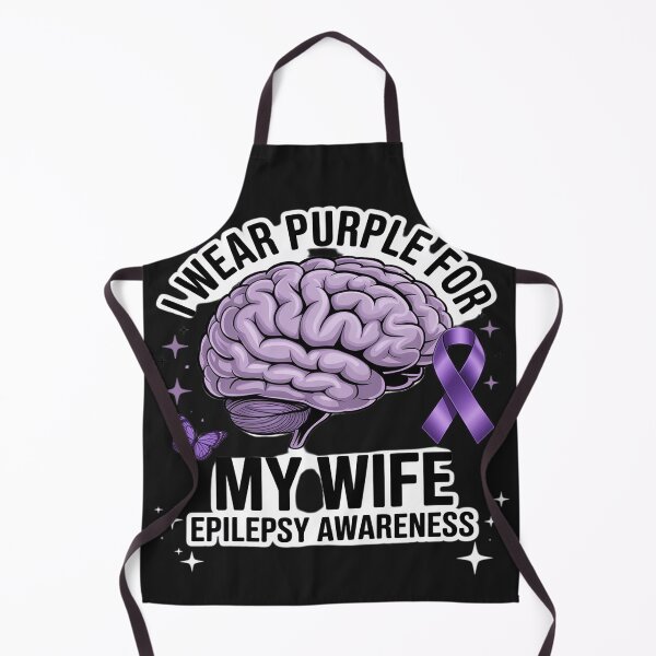 Item preview, Epilepsy Awareness I Wear Purple For My Wife Purple ribbon designed and sold by GaryBellcvbnb.