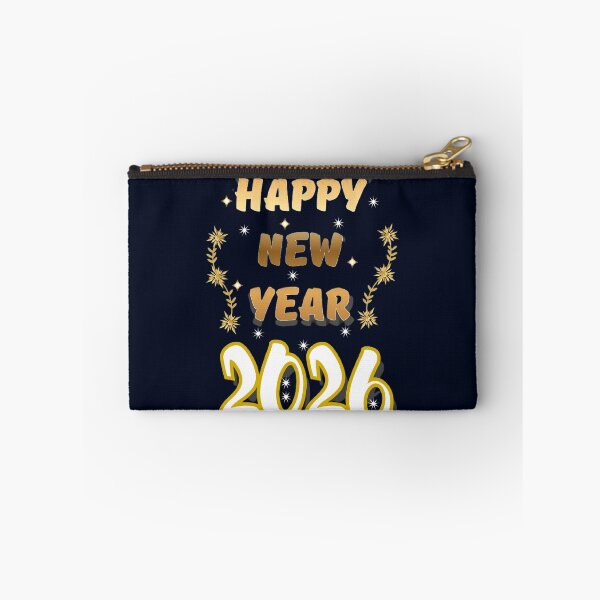 Item preview, Bold Gold Happy New Year 2026 with Floral & Starbursts designed and sold by HopeAndHustle.
