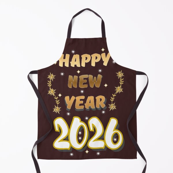 Item preview, Bold Gold Happy New Year 2026 with Floral & Starbursts designed and sold by HopeAndHustle.