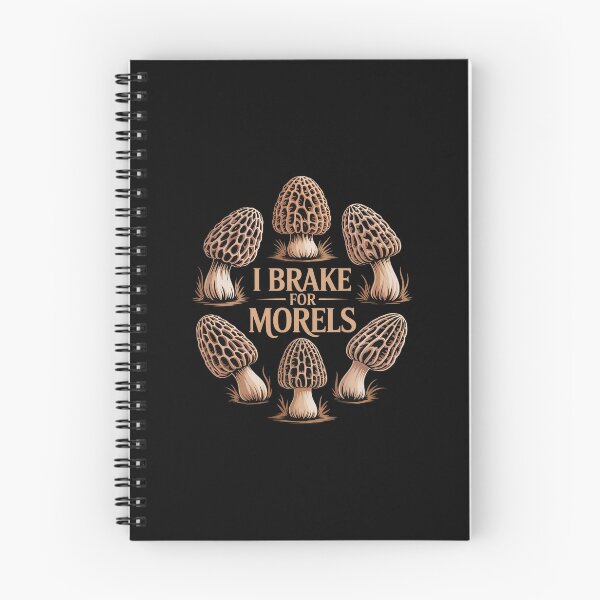 Item preview, I brake for Morels art Morel Mushroom Illustration Mushrooms designed and sold by skanderio.