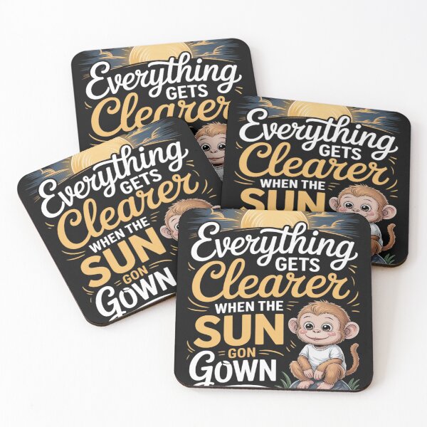 Item preview, Everything Gets Clearer When The Sun Goes Down Bush Baby designed and sold by GaryBellcvbnb.