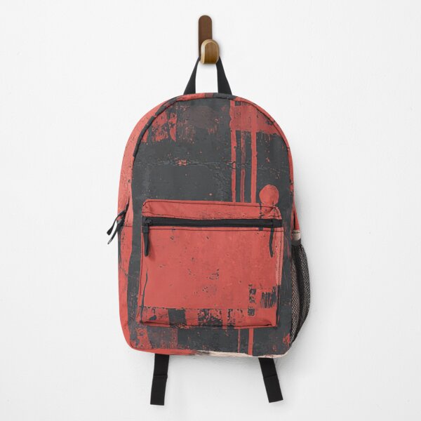 Item preview, Red Abstract Graffiti on Black Brick Wall designed and sold by Sketch-Shack.