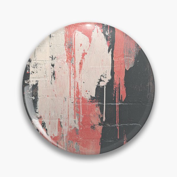 Item preview, Red Abstract Graffiti on Black Brick Wall designed and sold by Sketch-Shack.