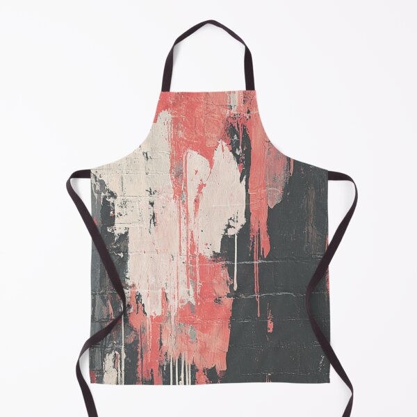Item preview, Red Abstract Graffiti on Black Brick Wall designed and sold by Sketch-Shack.