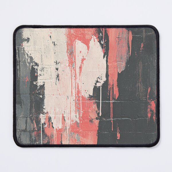 Item preview, Red Abstract Graffiti on Black Brick Wall designed and sold by Sketch-Shack.