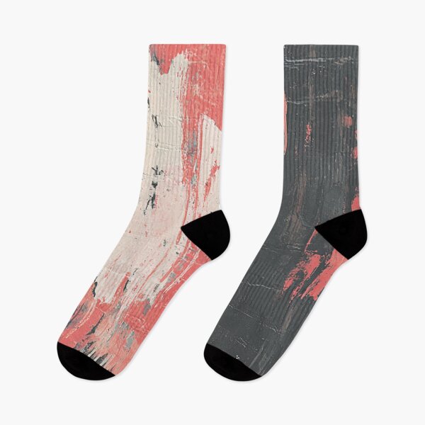 Item preview, Red Abstract Graffiti on Black Brick Wall designed and sold by Sketch-Shack.