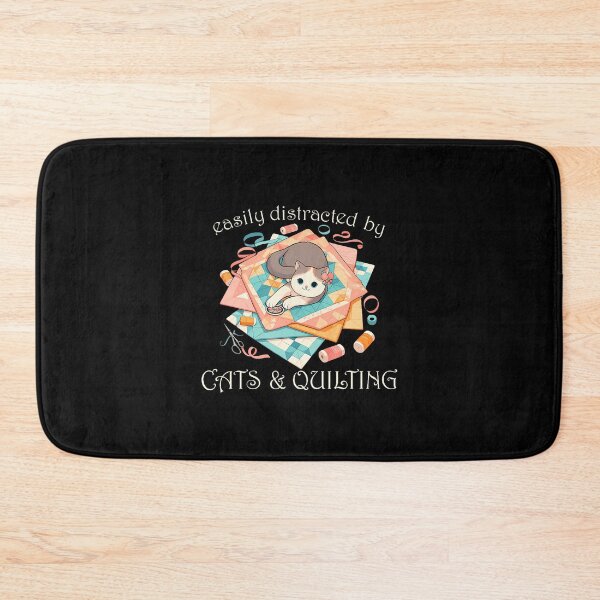 Item preview, Easily Distracted By Cats Quilting designed and sold by vasserideiri.