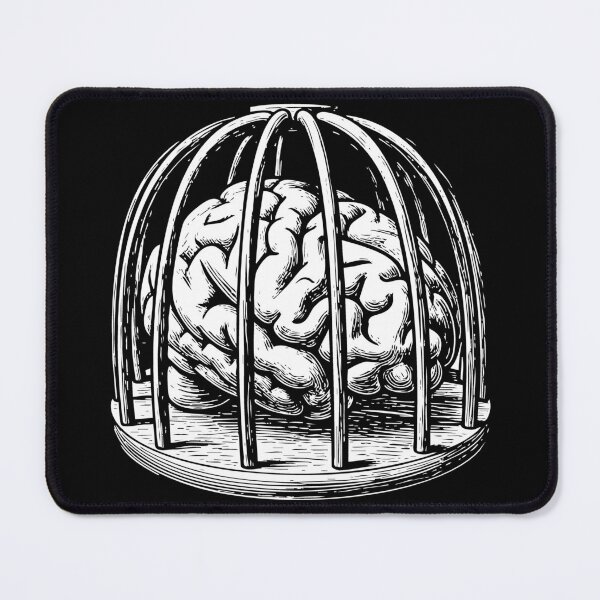 Item preview, brain in the cage designed and sold by close-up.biz.