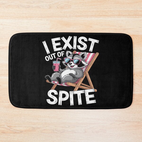 Item preview, I Exist Out Of Spite Funny raccoon sunglasses designed and sold by skanderio.