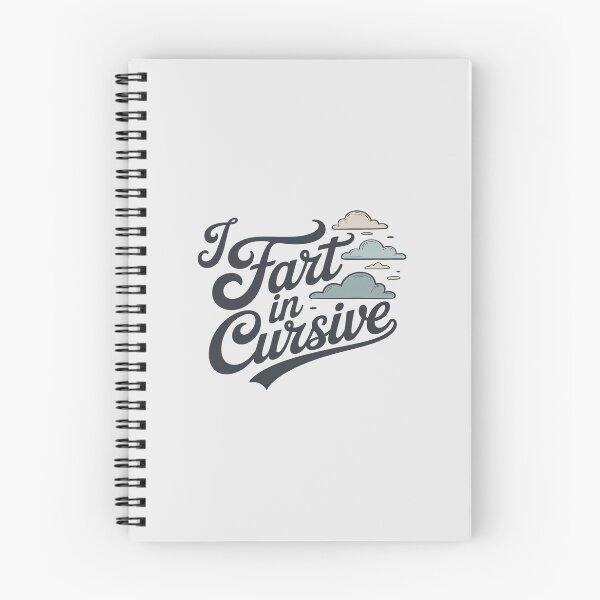 Aperçu de l'œuvre Je pète en écriture cursive – Flatulences drôles et élégantes créée et vendue par skanderio.
